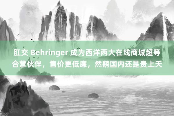 肛交 Behringer 成为西洋两大在线商城超等合营伙伴，售价更低廉，然鹅国内还是贵上天